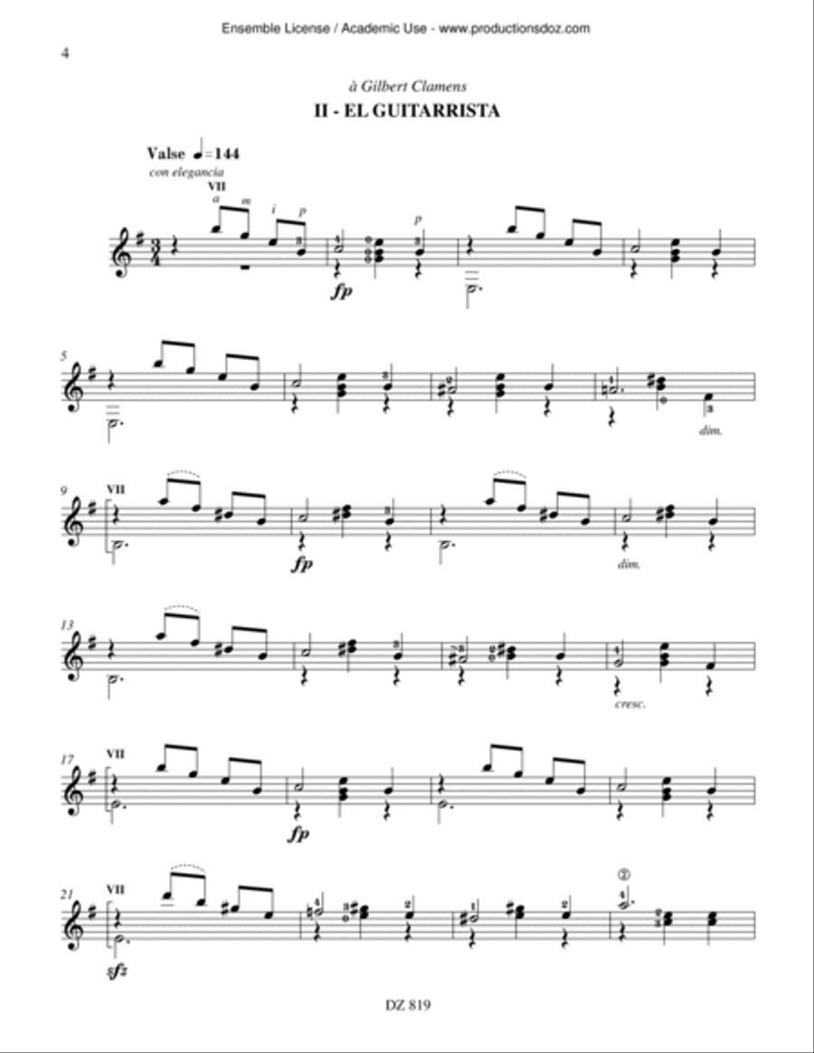 Los Musicos Classical Guitar scores gallery preview page 4