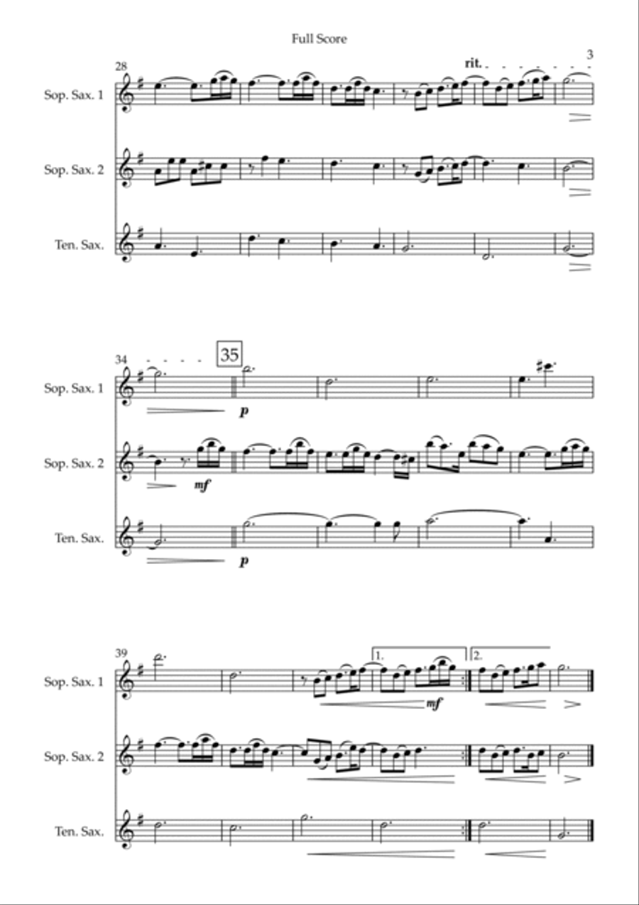 Married Life Woodwind Trio scores gallery preview page 3