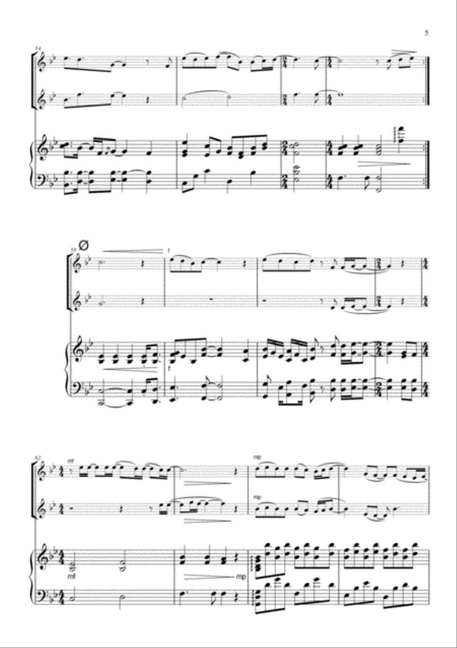 Friend by Friend on a Rainy Day Woodwind Ensemble scores gallery preview page 5