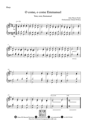 O come, o come Emmanuel - Veni, veni Emmanuel - Christmas Carol - Harp