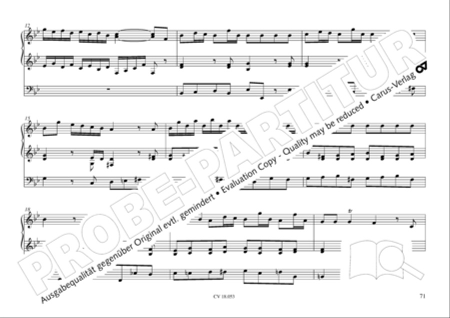 Das Husumer Orgelbuch von 1758 Organ Solo scores gallery preview page 72