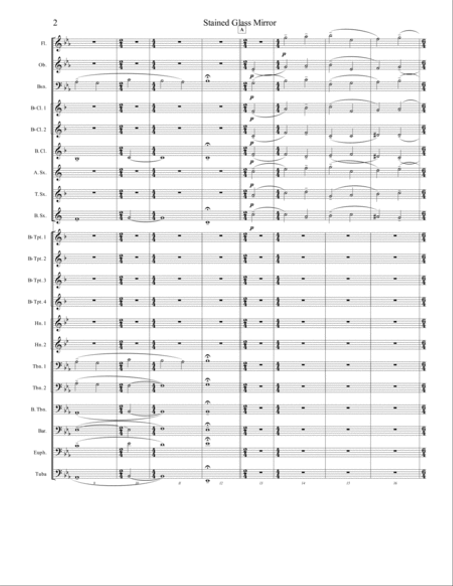 Stained Glass Mirror Concert Band scores gallery preview page 2