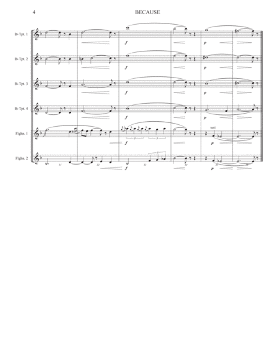 Because Small Ensemble scores gallery preview page 4