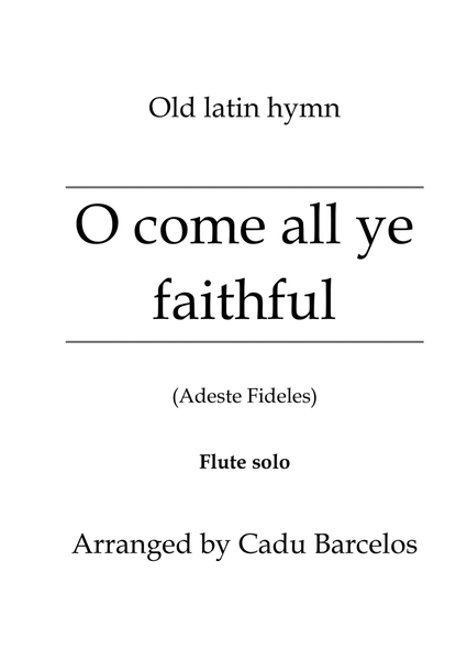 O come all ye faithful - Adeste Fideles (Flute Solo Traditional) image number null