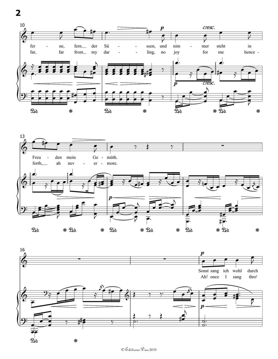 Im Herbst, by Robert Franz, in a minor Voice scores gallery preview page 4