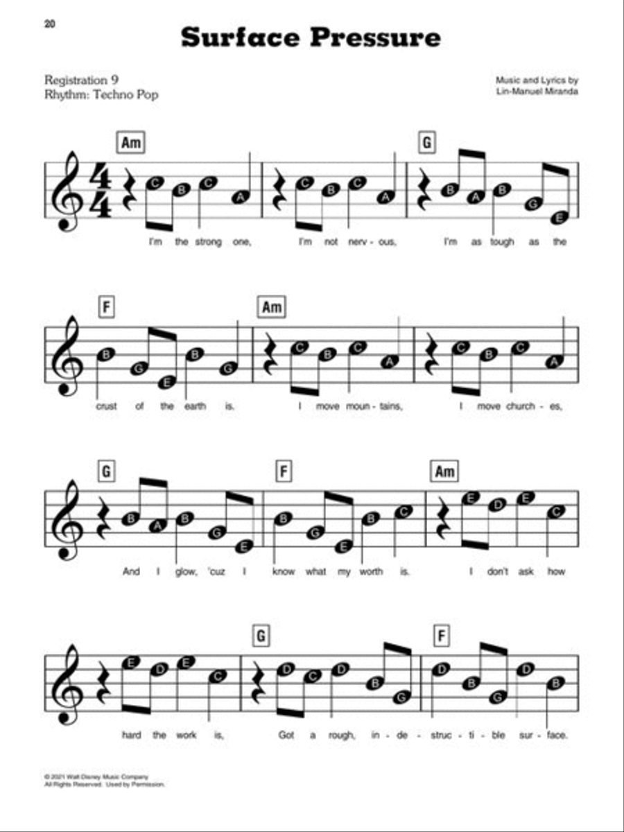 Encanto – Music from the Motion Picture Soundtrack Electronic Keyboard scores gallery preview page 5