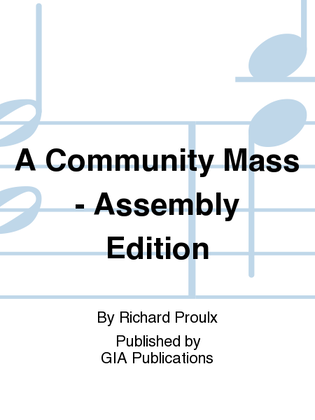Book cover for A Community Mass - Assembly Edition