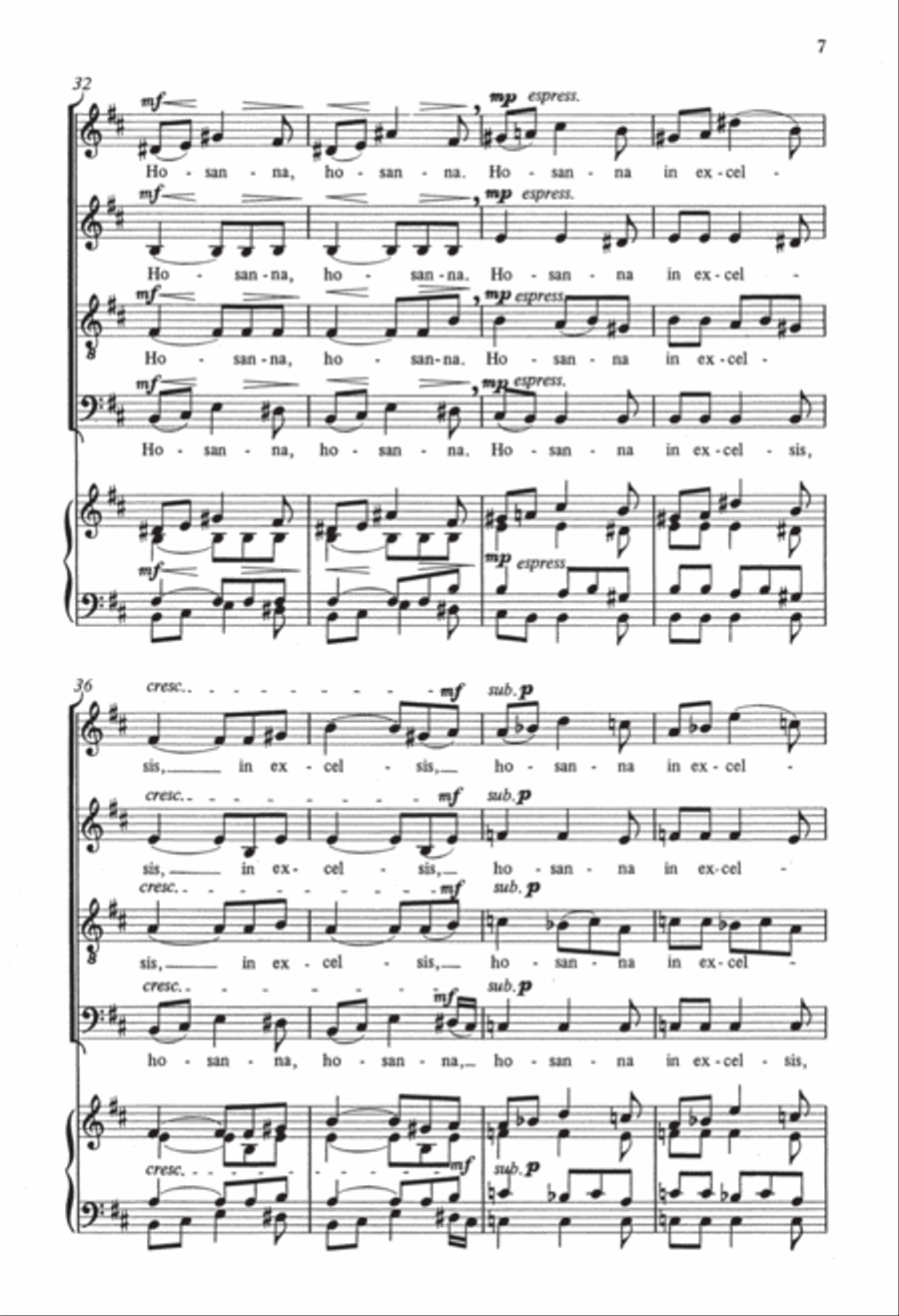 Hosanna 4-Part scores gallery preview page 6