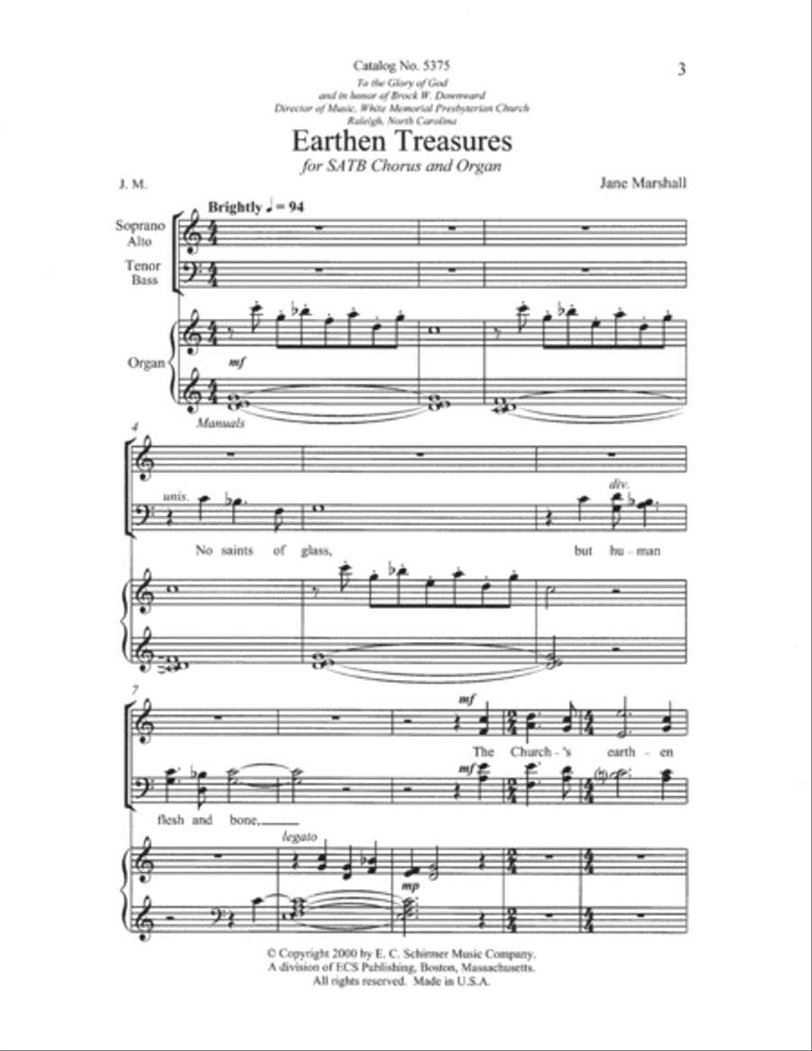 Earthen Treasures Earthen Treasures 4-Part scores gallery preview page 3