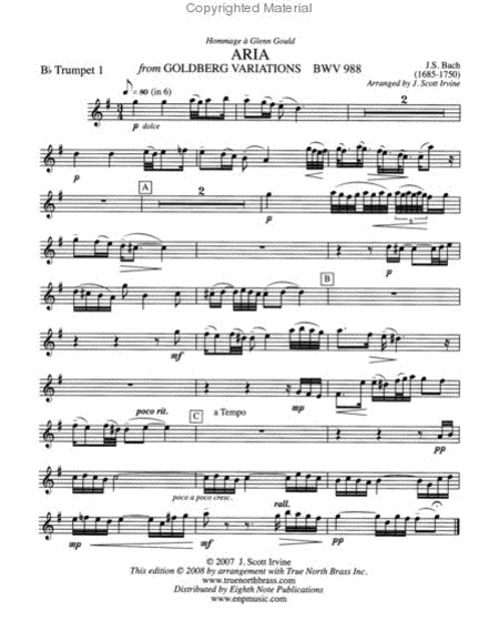 Aria From Goldberg Variations, BWV988