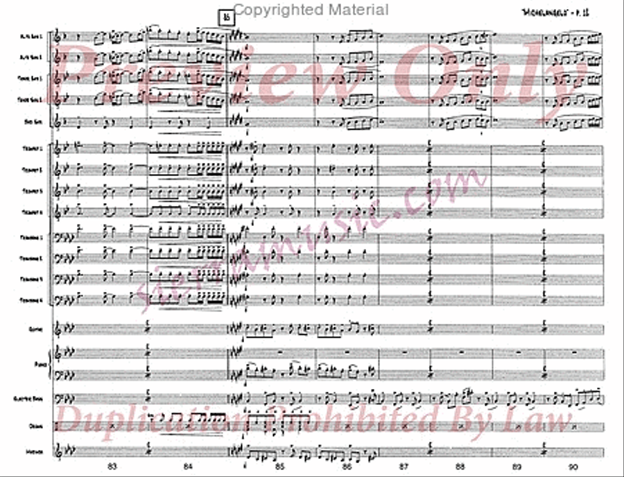 Michelangelo Michelangelo Jazz Ensemble scores gallery preview page 13