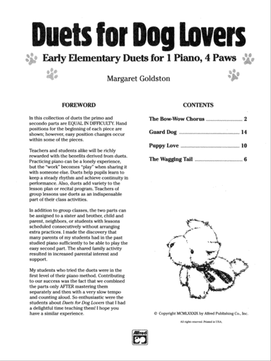 Duets for Dog Lovers Small Ensemble scores gallery preview page 2