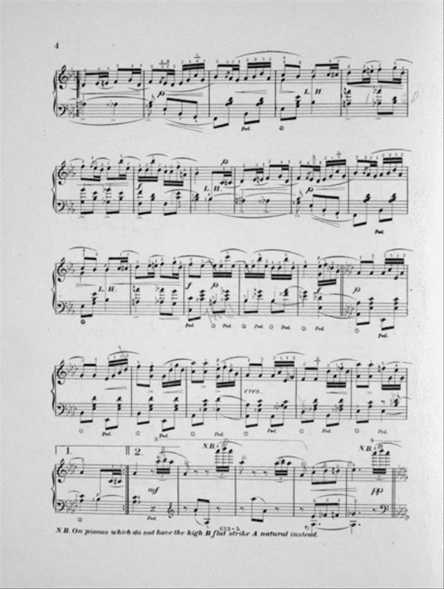Water Sprites (Polka Caprice) Piano Solo Digital Sheet Music