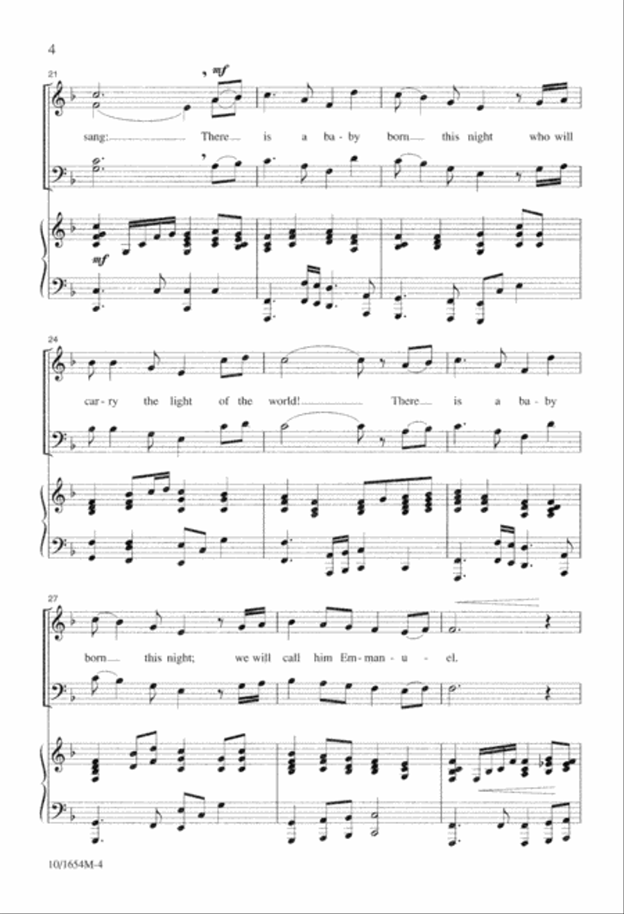Bethlehem in Me 4-Part scores gallery preview page 4