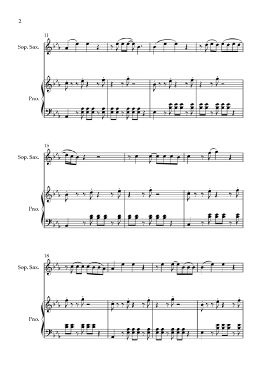 Shivers Soprano Saxophone scores gallery preview page 2