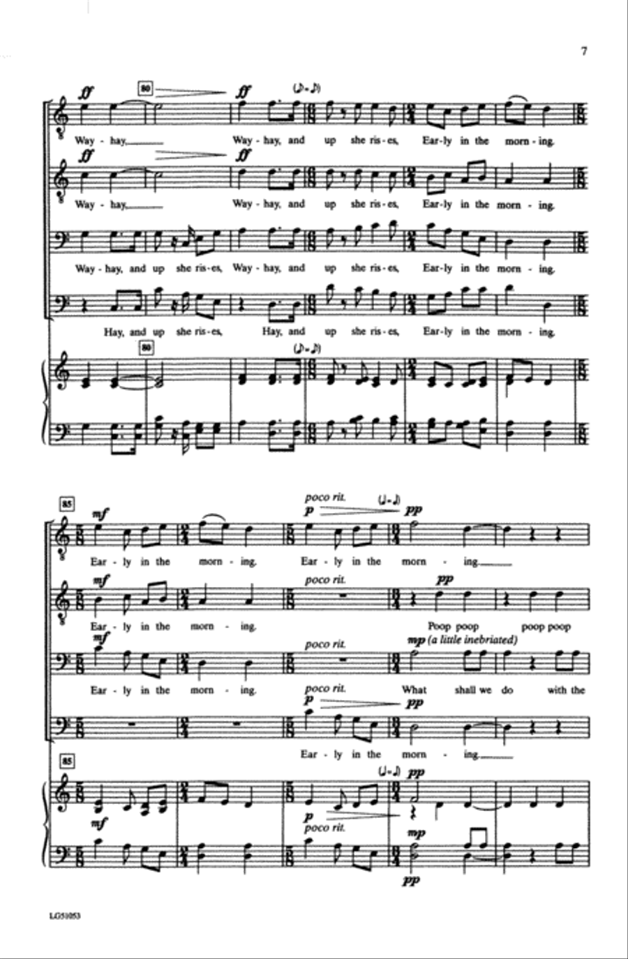 What Shall We Do with the Drunken Sailor Choir scores gallery preview page 6
