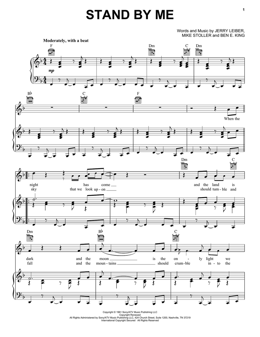 Stand By Me Stand By Me Acoustic Guitar scores gallery preview page 1