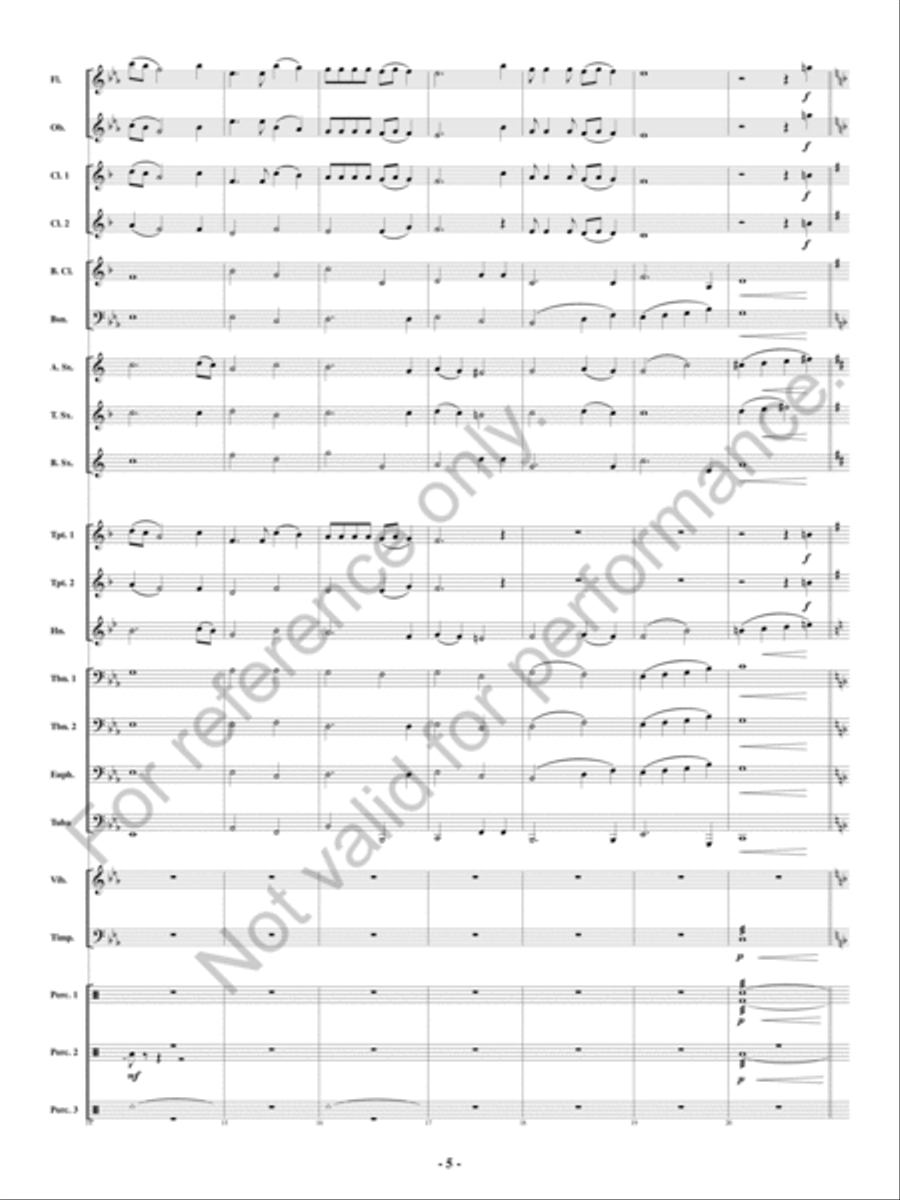 Coming for to Carry Me Home Concert Band scores gallery preview page 6