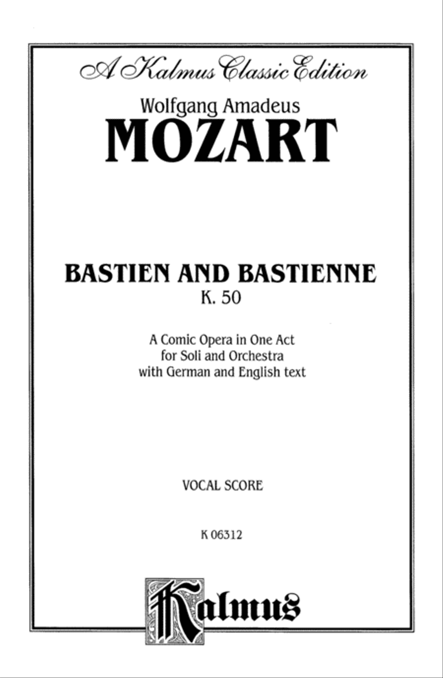 Bastien und Bastienne Voice scores gallery preview page 2