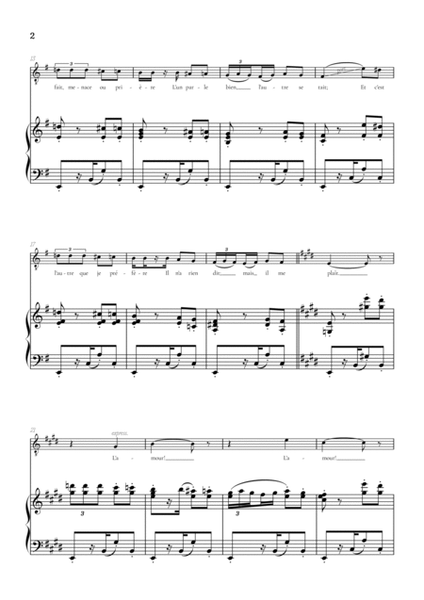 Bizet • Habanera from Carmen in E minor [Em] | tenor sheet music with piano accompaniment image number null