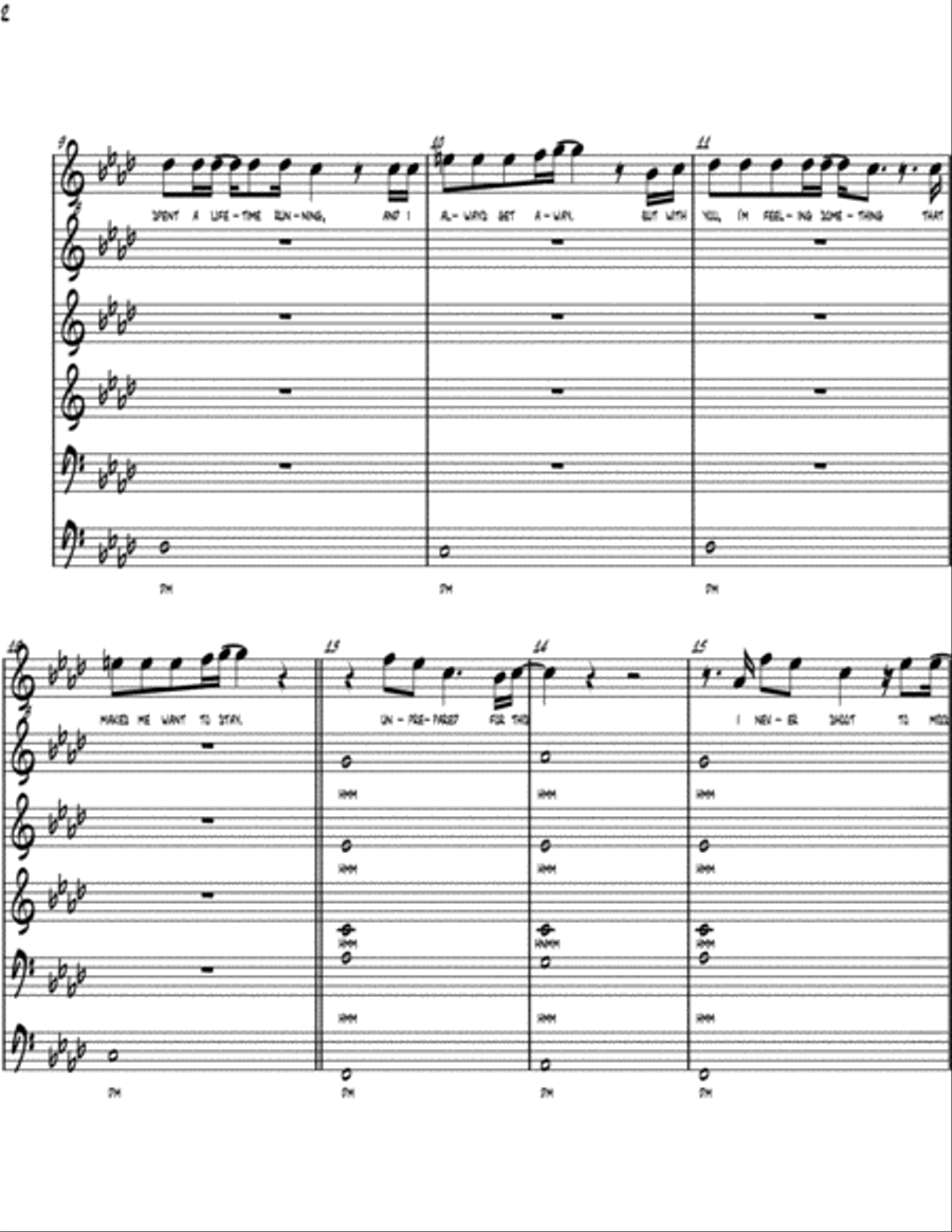 Writing's On The Wall from the film SPECTRE Divisi scores gallery preview page 2