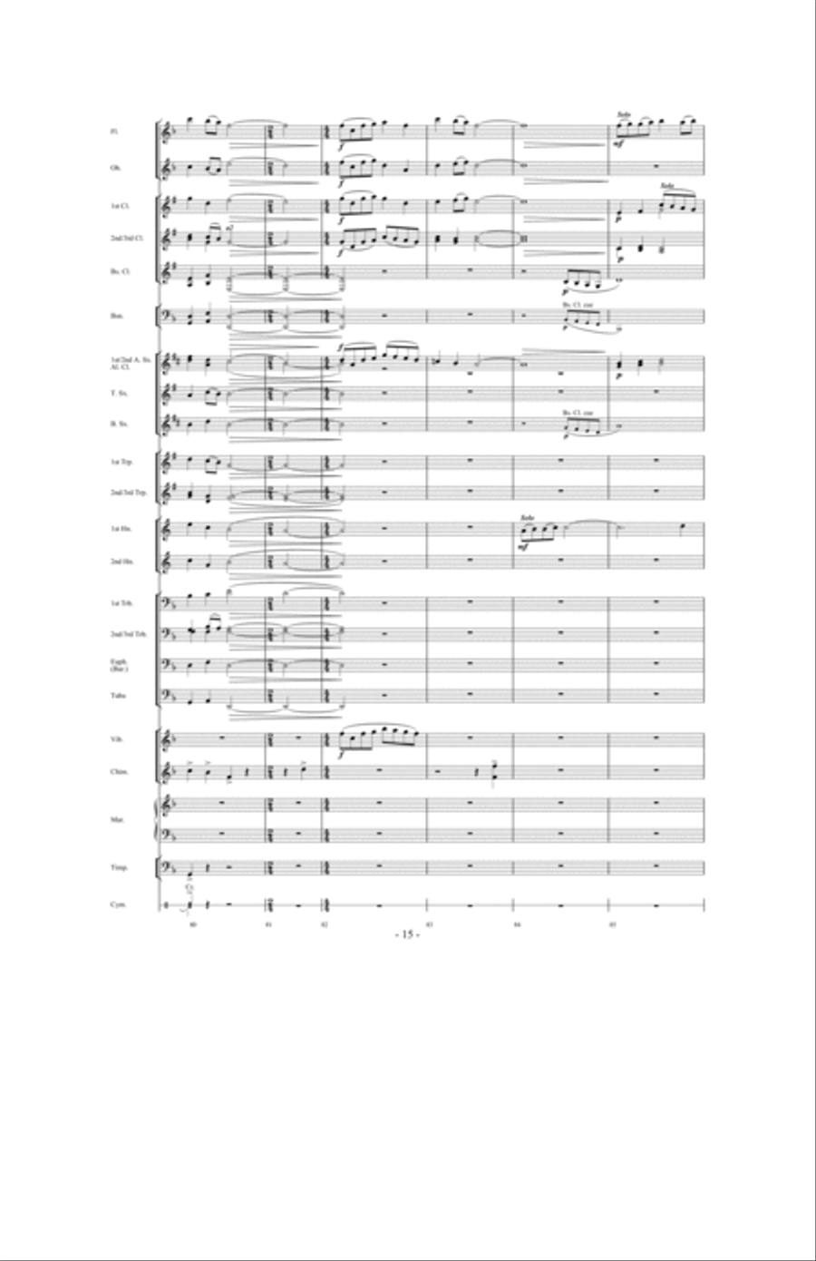Purple Heart Concert Band scores gallery preview page 14