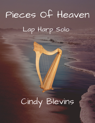 Book cover for Pieces of Heaven, original solo for Lap Harp