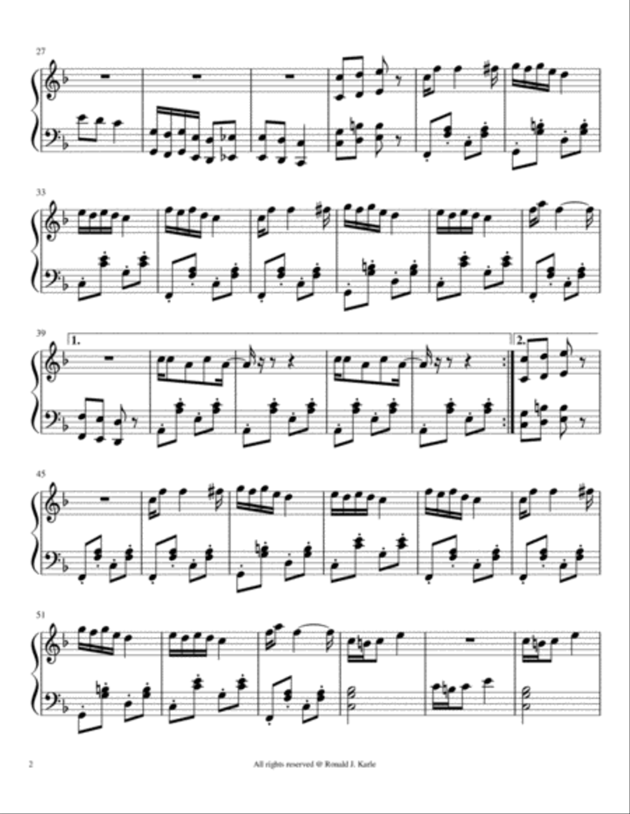 The Scarecrow Rag Piano Solo scores gallery preview page 2