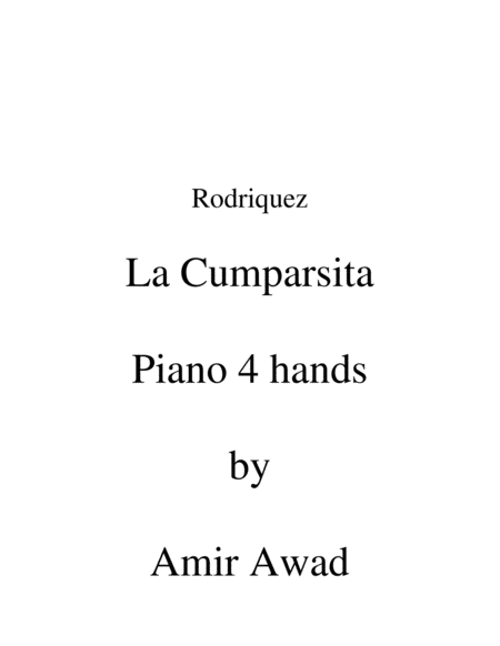 La Cumparsita Tango (arr for Piano Duet 4 hands) image number null