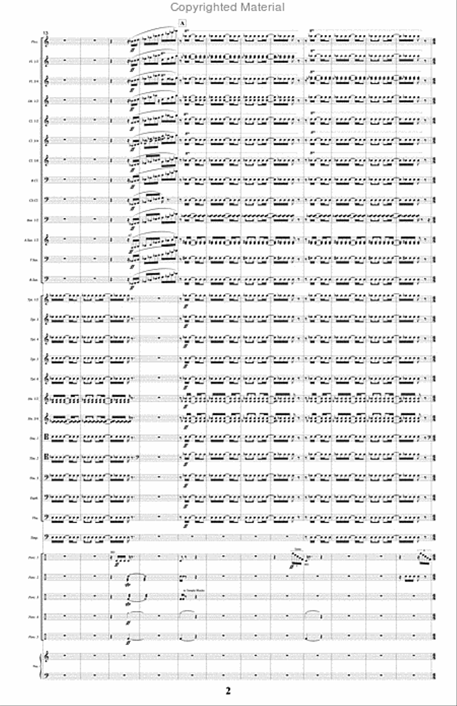 Sinfonietta for Wind Ensemble Concert Band scores gallery preview page 3