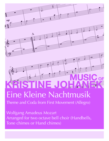 Eine Kleine Nachtmusik (Theme and Coda from First Movement -Allegro) (2 Octave Handbell, Hand Chimes image number null