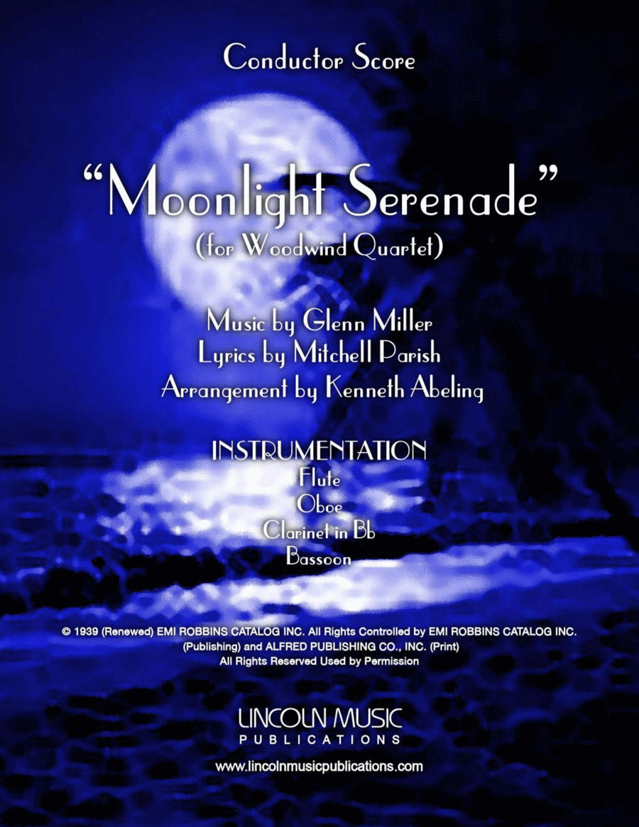 Moonlight Serenade Woodwind Quartet scores gallery preview page 1