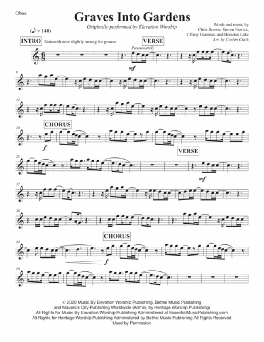 Graves Into Gardens Graves Into Gardens Piano scores gallery preview page 2