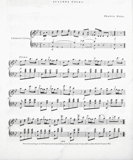 Susanna Polka for the Piano Forte