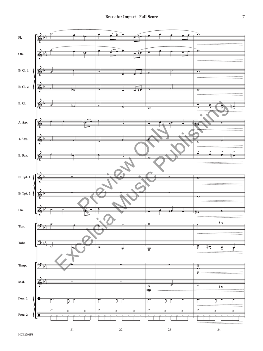 Brace for Impact Concert Band scores gallery preview page 8