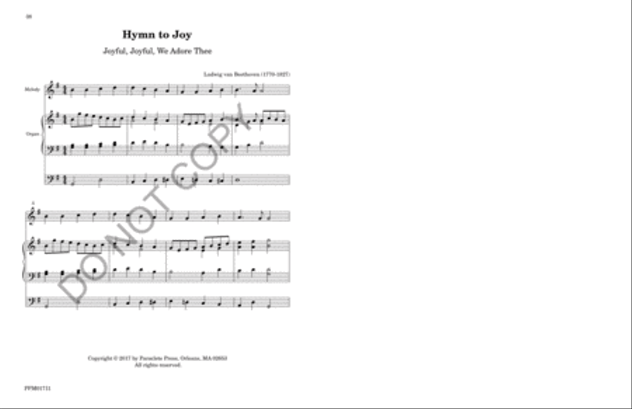 Twenty-five Organ Accompniments for Unison Hymn Singing Unison Choir scores gallery preview page 41