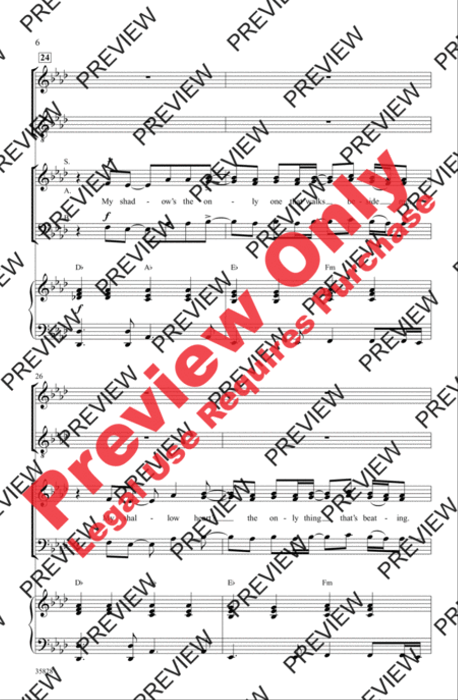 Green Day on Stage: Selections from American Idiot 3-Part scores gallery preview page 6