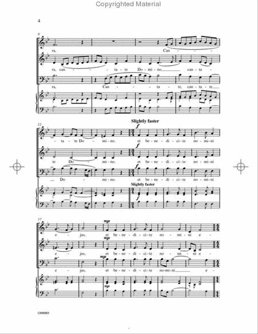 Cantate Domino 3-Part scores gallery preview page 3
