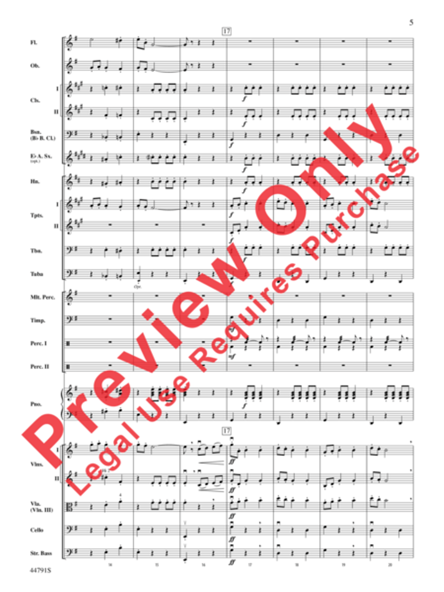 Danse des Ghazies Full Orchestra scores gallery preview page 6