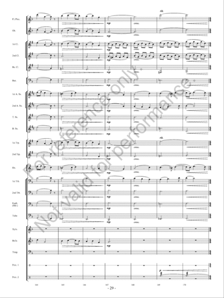 On The Banks… Concert Band scores gallery preview page 30