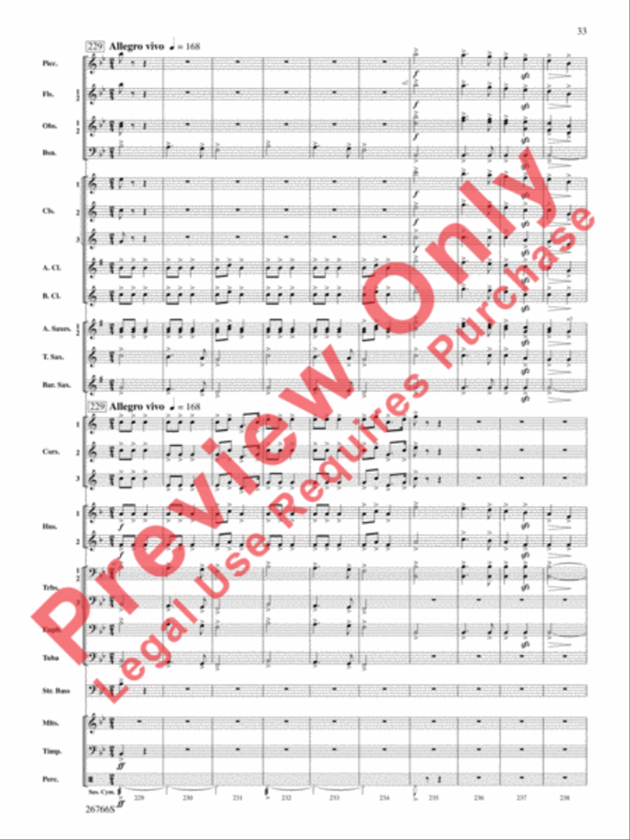 A Christmas Festival A Christmas Festival Concert Band scores gallery preview page 34