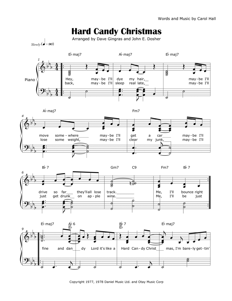 Hard Candy Christmas Voice scores gallery preview page 1