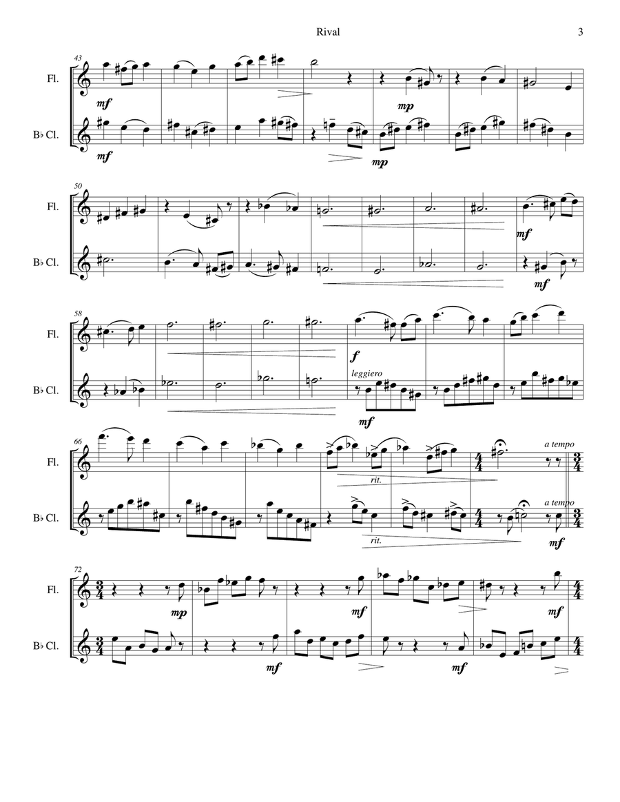 Rival Woodwind Duet scores gallery preview page 4
