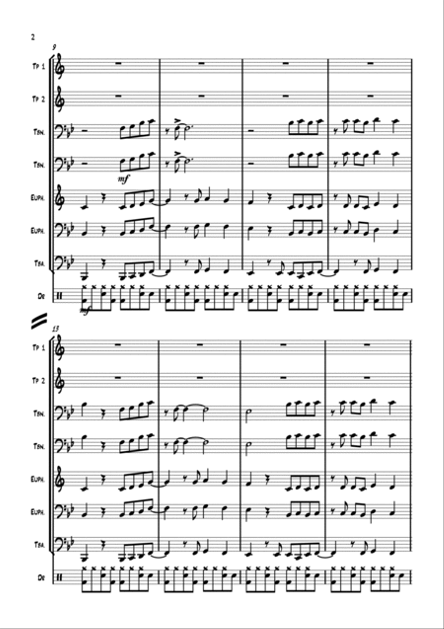 When You Were Mine Euphonium scores gallery preview page 3