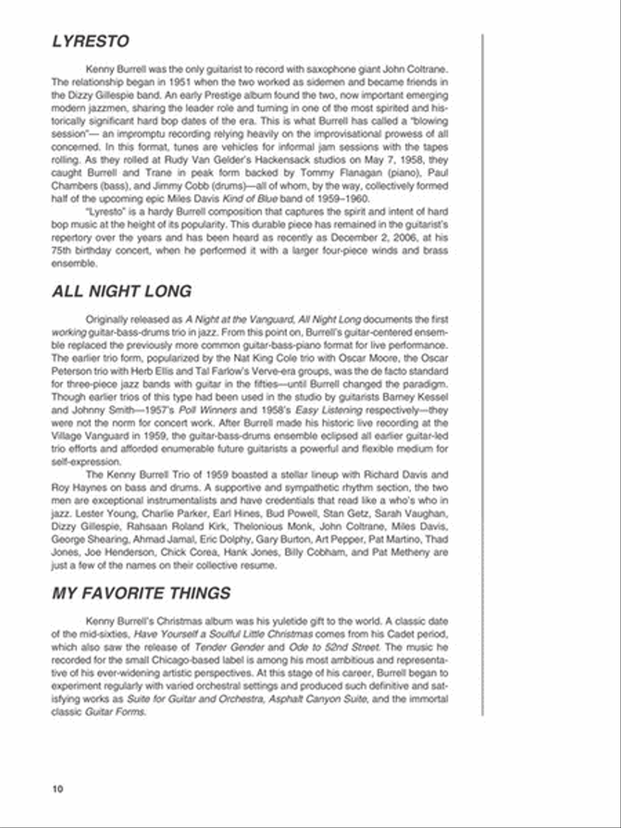 Kenny Burrell Kenny Burrell Electric Guitar scores gallery preview page 5