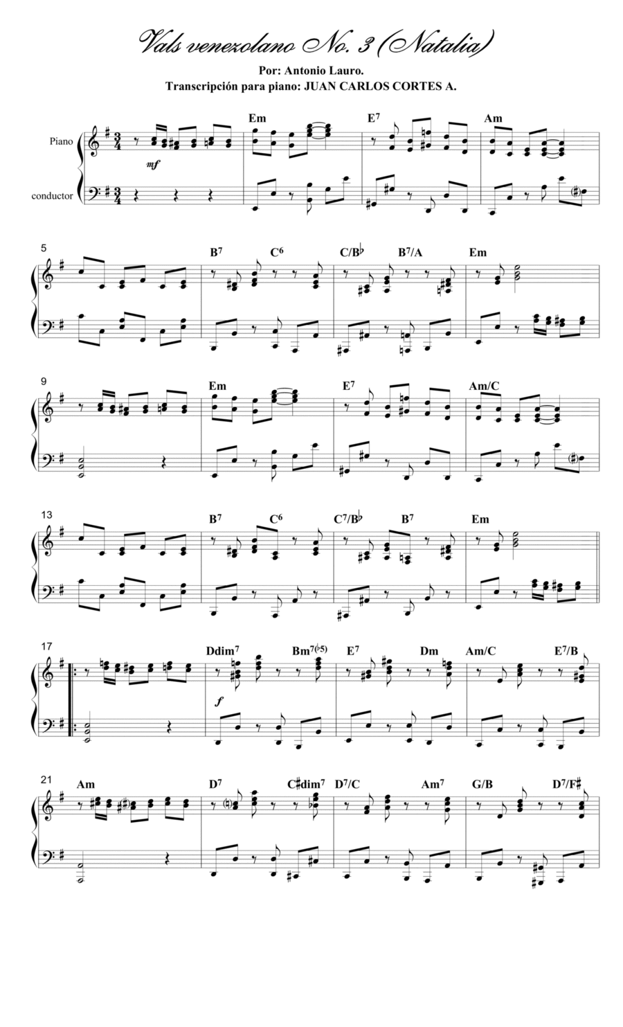Vals venezolano No. 3 