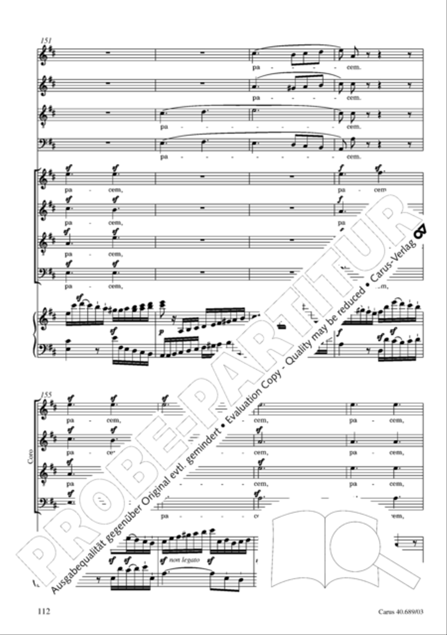 Missa solemnis Missa solemnis 4-Part scores gallery preview page 113