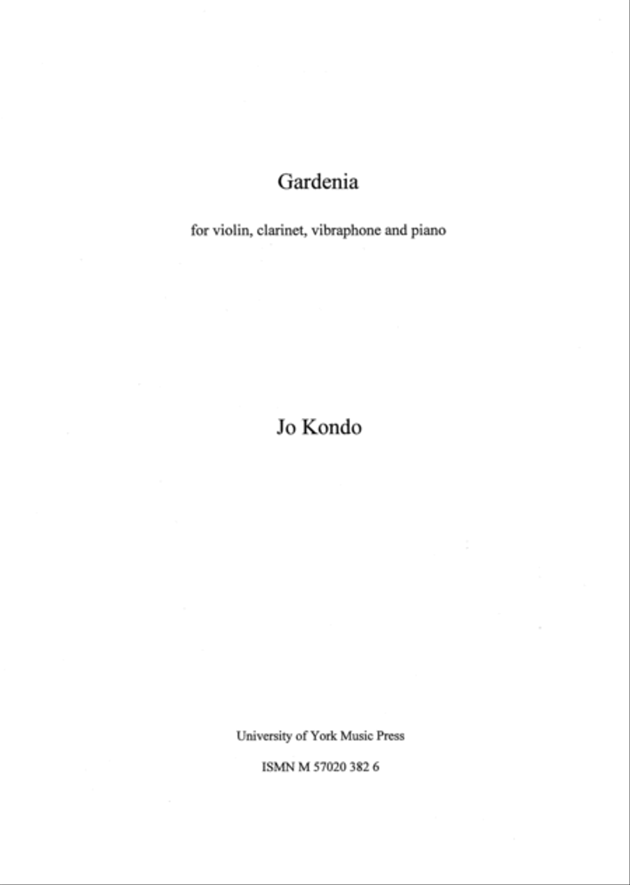 Gardenia Clarinet scores gallery preview page 1