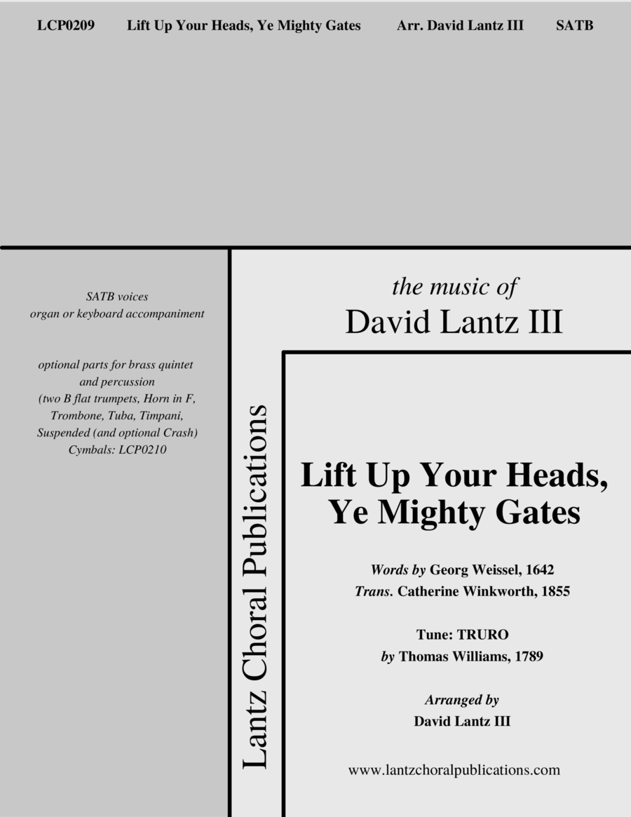 Lift Up Your Heads, Ye Mighty Gates 4-Part scores gallery preview page 1
