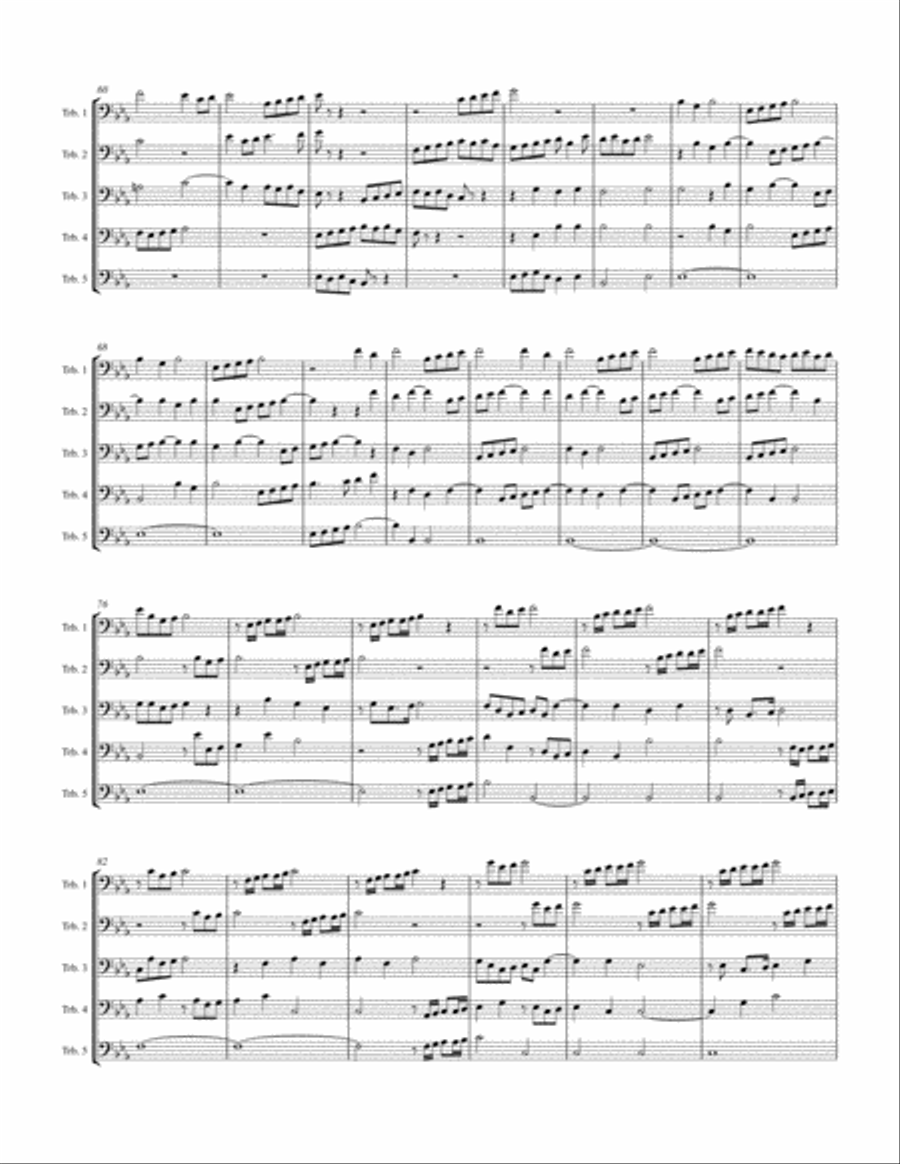Canzon super Intradum Aechiopicam Trombone scores gallery preview page 4